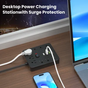 9-Outlet Surge Protector Power Strip